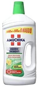 Amuchina Pavimenti - Detergente liquido al limone, 1,5 l, 3 pezzi