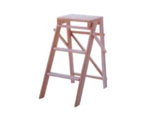 SGABELLO SCALETTA 3 gradini - col.naturale