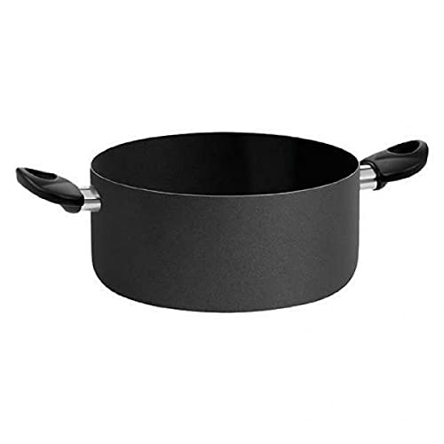 CASSERUOLA DUE MANICI BLACK LINE Ø cm. 20 - h.9.5 - capacità 3 lt.