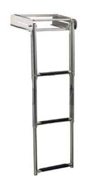 SCALETTA IN Acciaio Inox A Scomparsa 4 GRADINI 115 X 29 CM