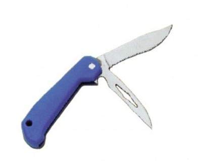 COLTELLO CON SMERIGLIATORE E APRIBOTTIGLIE con LA in Acciaio Inox