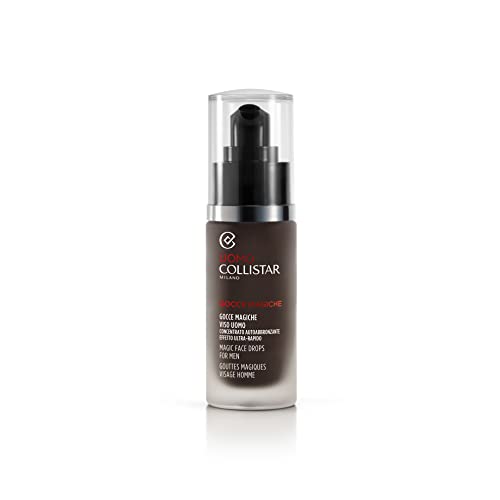 Collistar Gocce Magiche Viso Uomo, Concentrato Autoabbronzante, Abbronzatura Intensa e Naturale , No Macchie, Adatto a Tutti gli Incarnati, 30 ml