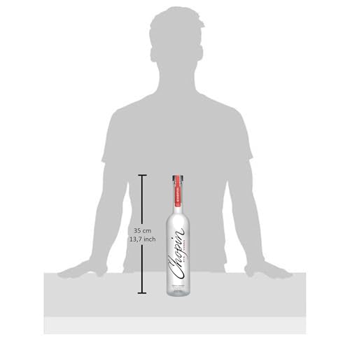 Chopin Rye - Wodka dal Sapore Piccante con Note di Pepe Nero, 40% Bottiglia da 700ml