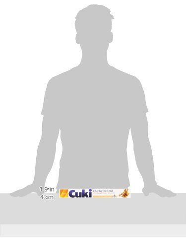 Cuki - Carta forno, ultra antiaderente e resistente, ideale per cuocere in forno, in padella e al vapore, 12 pezzi da 6 metri (72 metri)