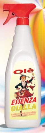 Olè ESSENZA BIANCA GIALLA FUXIA PROFUMATA SPRAY DESODORIZZANTE DETERGENTE ANTISTATICO 12 PZ DA 750 ML (GIALLA)