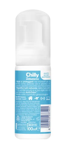 Chilly Senza Risciacquo, Detergente Intimo Senza Risciacquo Fresco, Da Usare Fuori Casa sulla Carta Igienica