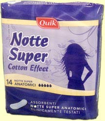 Quik Notte Super Cotton Effect x 14 Anatomici