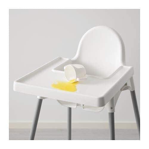 IKEA Seggiolone ANTILOP, bianco, portata max 15 kg, portatile, pieghevole, per bambini, età da 6 mesi a 3 anni