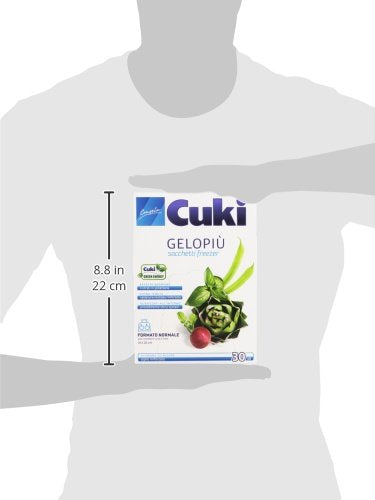 Cuki Sacchetti Freezer Gelopiù, 18 x 28 Cm, 30 Pezzi