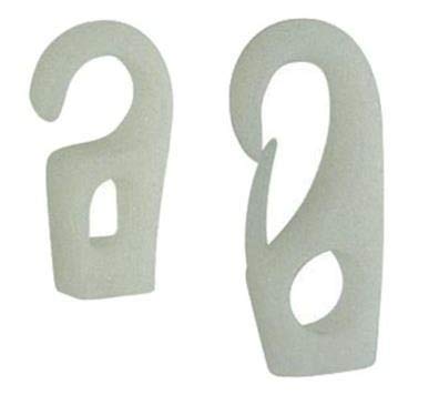 GANCIO IN Nylon Bianco per Corde Elastiche Diametro 4 MM