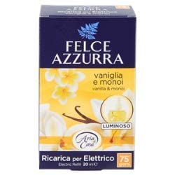 6 X Felce Azzurra aria casa vaniglia oro ricarica diffusore elettrico