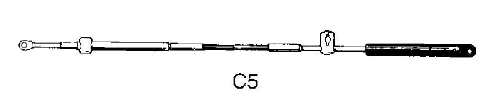 Cavo di controllo per motore C5 completo 12' (3,66 m)