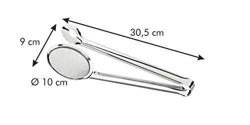 Tescoma 428444 Pinza per Fritti, Acciaio Inossidabile, Grigio, 34 x 10 x 9 cm