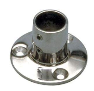 BASE Tonda Dritta Inox 25 MM