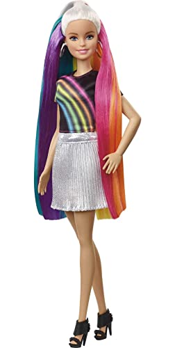 Barbie FXN96 - Bambola per capelli arcobaleno