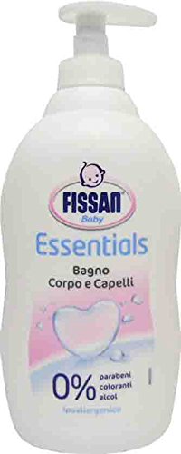 6 x FISSAN BABY Bagno Essentials Corpo E Capelli 2 IN 1 400 Ml