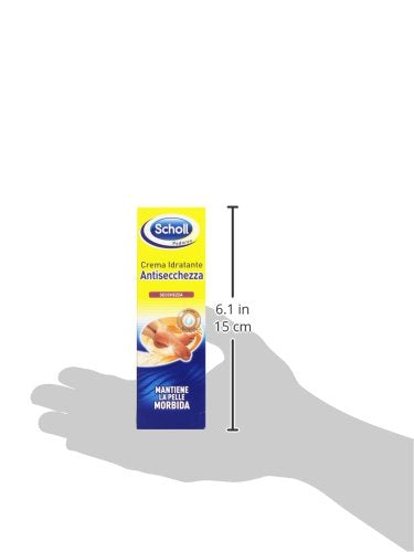 Scholl Crema Idratante Antisecchezza, Crema Piedi con Leggera Azione Esfoliante per Pelle Secca e Dura, Rapido Assorbimento ed Effetto Duraturo, 75 ml
