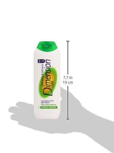 Dimension by Lux - Shampoo e Balsamo, Con Estratti Attivi Della Fruta, Azione Riequilibrante Capelli Grassi - 250 ml