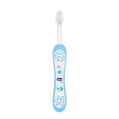 Chicco Spazzolino da Denti per Bambini con Testina Sagomata e Arrotondata