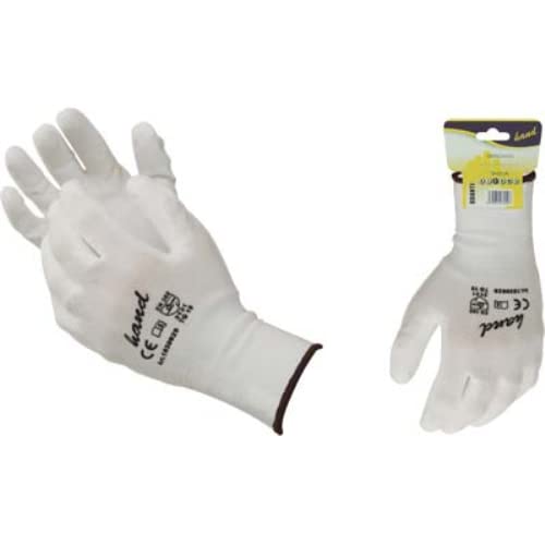 Guanto poliuretano bianco hand maglia leggera sintetico bianco 8 (12 paia) Hand