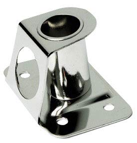 OSCULATI Base candeliere Inox 4° 25 mm