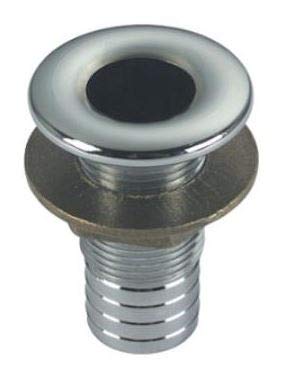 SCARICO Ottone Cromato con PORTAGOMMA 38 MM