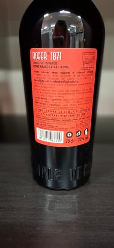 BITTER AMARO ROGER TENERE SOTTO BANCO 25° - BITTER AMARO NATURALE - 1 bottiglia 0,7 L