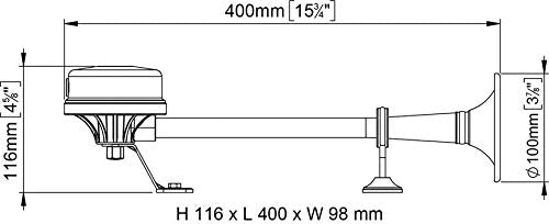 MARCO Tromba Ottone Cromato 24/V