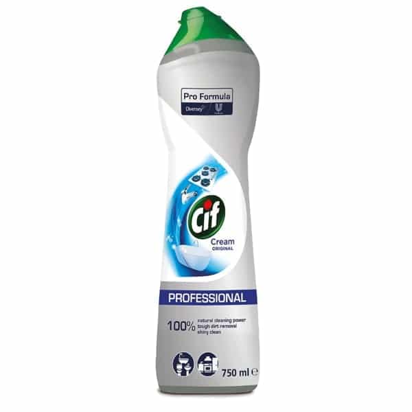 CIF Original - 4 flaconi di latte abrasivo (rimuove lo sporco ostinato) da 750 ml