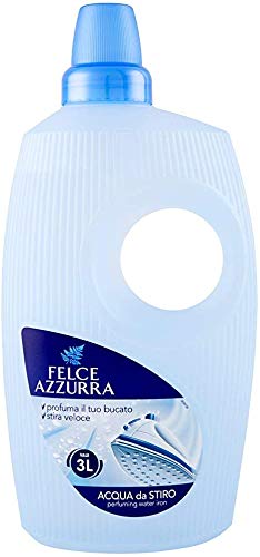 Paglieri - Felce azzurra, acqua per stirare profumata, 1 l, acqua distillata profumata, 3 flaconi (etichetta in lingua italiana non garantita)