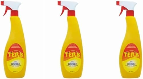 Ammoniaca Ters Spray Profumata Igienizzante Super Sgrassante 750 ml Confezione da 3 Pezzi