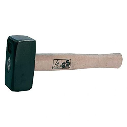 DFL Mazzetta Muratore Gr. 1000 Testa Acciaio Temprato. Manico Legno Verniciato