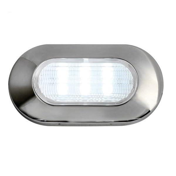 OSCULATI Luce di cortesia Ovale 6 LED Blu