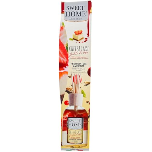 Suarez Sweet Home Collection Profumatore Ambiente Bastancini Olio Essenziale Profumato Diffusore Casa Cioccolato, Cheesecake, Crème Caramel, Cookies, Cotton Candy 100 Ml