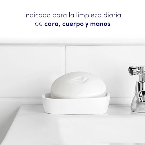 Dove Pastiglia detergente per uso quotidiano originale con 1/4 di crema idratante che lascia la pelle morbida, 2 x 90 g