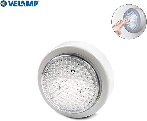 VELAMP IL05LED Push Light Tondo, 3 LED, Bianco