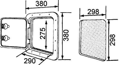 TOP LINE Sportello 270X375mm bianco - NUOVA RADE