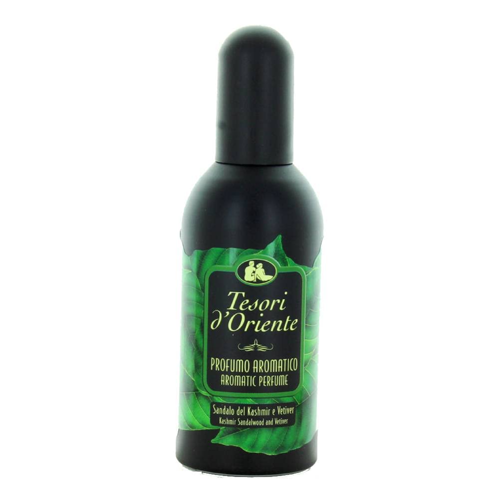 Tesori d’Oriente - 3 confezioni da 100 ml di profumo Sandalo del Kashmir e Vetiver