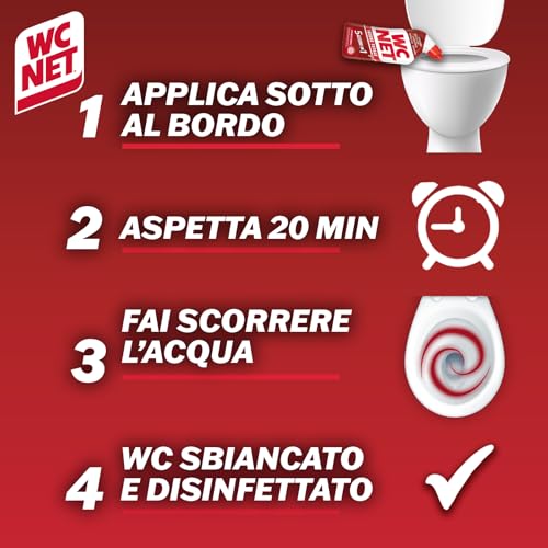 Wc Net - Igiene Totale Gel per Sanitari e Superfici, Pulitore Liquido per Wc, 700 ml x 3 confezioni