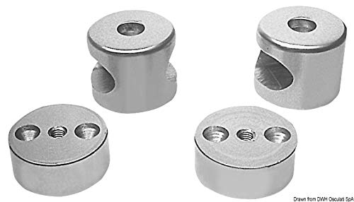 OSCULATI Centrale anodizzato per Tubo Ovale