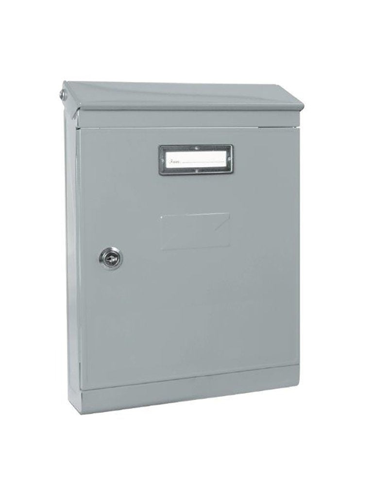 Vulcania 2500EV6GR Cassetta Postale in Acciaio, Grigio
