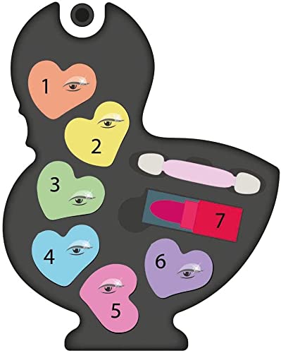 Clementoni Crazy Chic - Lovely Make Up Cigno, Cofanetto Trucchi Bambine 6+ Anni, Trousse Portatile con Set Cosmetici Sicuri per Bambine, Idea Regalo Collezionabile, 18632