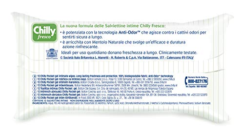 Chilly Salviettine Intime Gel - 6 Confezioni da 9 gr