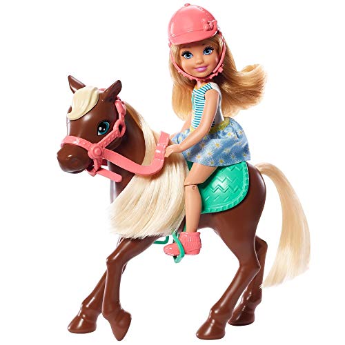Barbie Bambola con Cavallo e Accessori, Giocattolo per Bambini 3+ Anni, FXH13