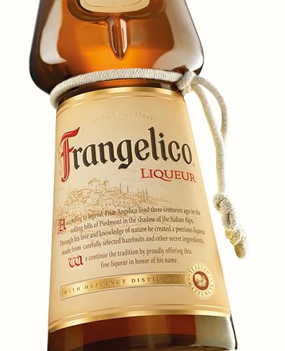 Frangelico - Liquore a Base di Nocciole con Distillati di Semi di Cacao, Vaniglia e Caffè, 20% Vol, Bottiglia in Vetro da 70 cl