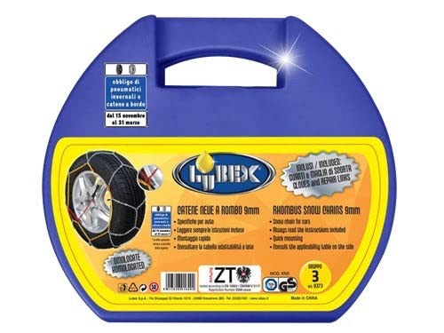 Lubex 14493 Catene neve a rombo 9mm Gruppo 11 Omologate TUV e GS Onorm (11)
