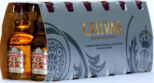 CHIVAS REGAL 12 PREMIUM SCHOTCH WHISKY MINIATURE MIGNON 5 CL 12PZ