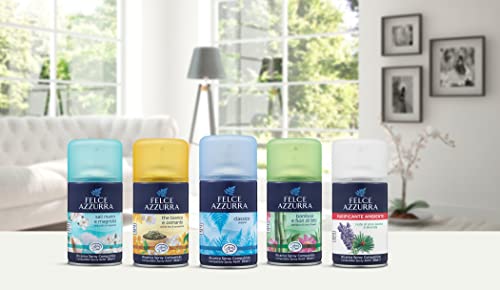Felce Azzurra - Aria di Casa Profumatore Automatico d'Ambiente Pino Bianco e Lavanda, Puro Benessere - 250 ml