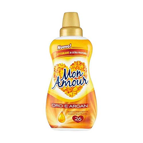 6 X Mon Amour Ammorbidente Oro e Argan Ammorbidente Concentrato 650 ML