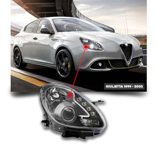 CG94 - Proiettore H7-H1 C/Motore Elett. a Led - Parabola Cromata per Auto A. ROMEO GIULIETTA